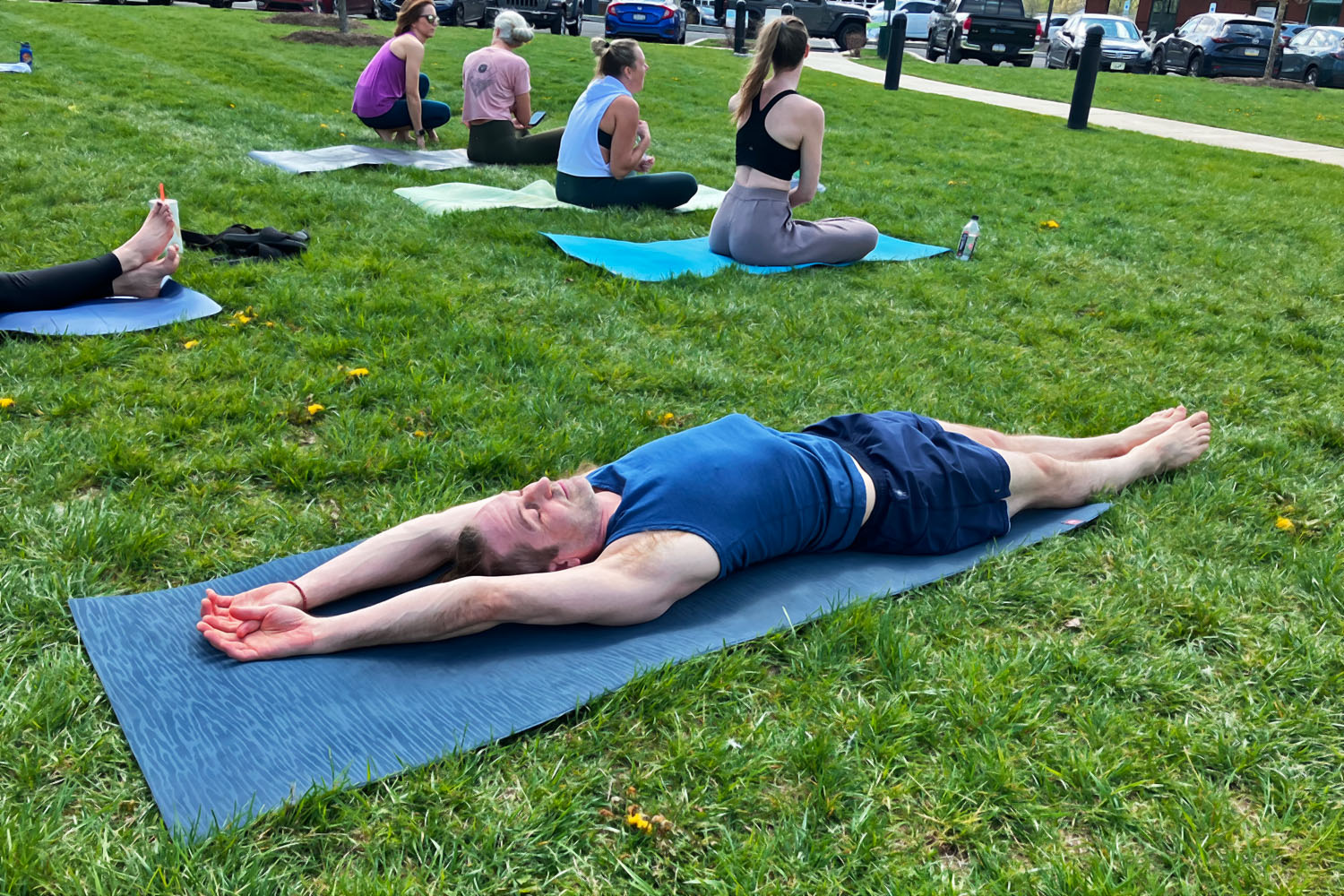 Dave yoga park Earth day